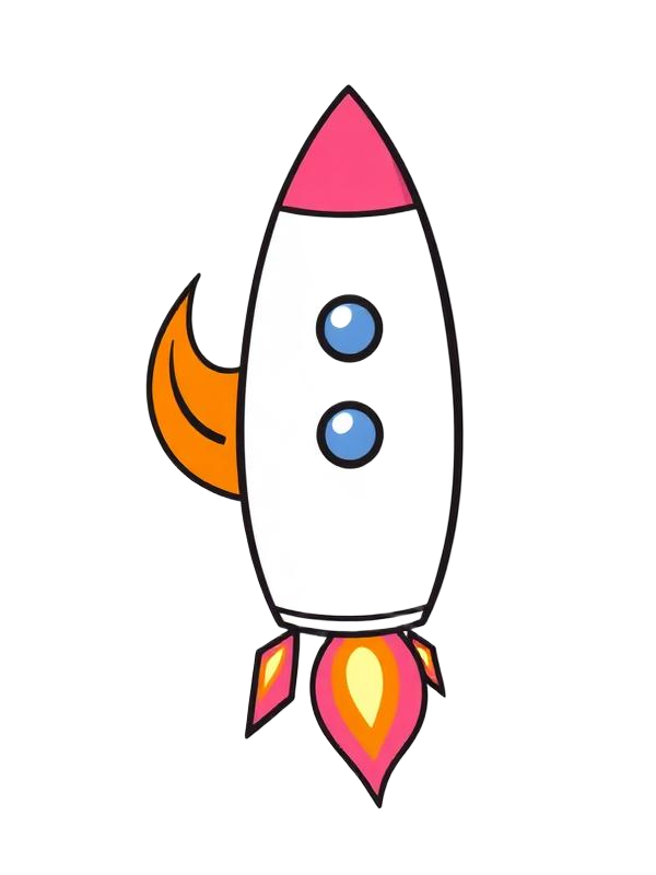 Rocket illustration representing growth